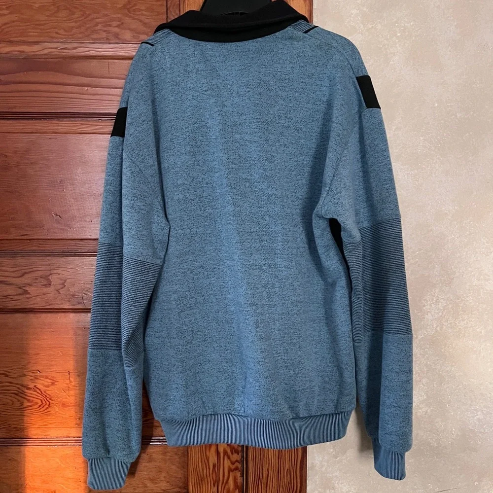 Vintage Classics by Palmland Men's 80'Retro Grandpacore Polo Sweatshirt Size M